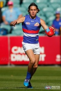 Lucas Webb appeared to have plenty of time, unlike most Bulldogs